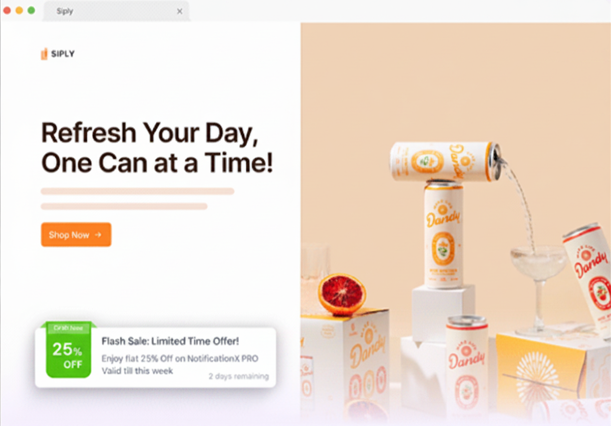 Discount alert preview